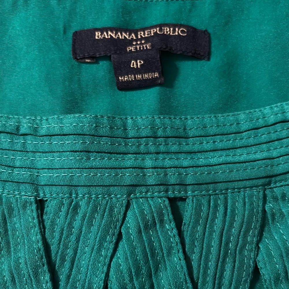 Banana Republic Petite Teal Sleeveless Dress - Picture 4 of 5